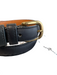 Coach Black Leather Brass Buckle Thin Belts Black / 30