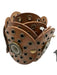 Tularosa Brown Bronze hardware Grommets Circles Statement Belts Brown / M/L