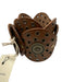 Tularosa Brown Bronze hardware Grommets Circles Statement Belts Brown / M/L