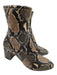 Stuart Weitzman Shoe Size 6.5 Black, Brown, Beige Leather Upper Shimmer Booties Black, Brown, Beige / 6.5