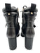 Valentino Garavani Shoe Size 38.5 Black Leather Gold Studs Combat Booties Black / 38.5