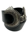 Ba&sh Black & Silver Leather Adjustable Hook Moon Belts Black & Silver / 85