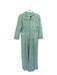 Julia Amory Size S Green & White Cotton Long Sleeve Botanical Buttons Maxi Dress Green & White / S