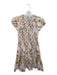 Hill House Size XS Pink & Multi Cotton Short Sleeve Botanical Smocked Mini Dress Pink & Multi / XS