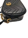 Gucci Black & Gold Leather Matelasse Chain Strap Crossbody Bag Black & Gold / S
