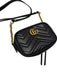 Gucci Black & Gold Leather Matelasse Chain Strap Crossbody Bag Black & Gold / S