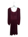 Hill House Size XS Maroon Velvet Long Balloon Sleeve smocked Maxi Dress Maroon / XS