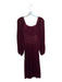 Hill House Size XS Maroon Velvet Long Balloon Sleeve smocked Maxi Dress Maroon / XS