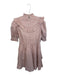 English Factory Size XS Pink & Orange Cotton 3/4 Balloon Sleeve Flowers Dress Pink & Orange / XS