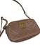 Gucci Taupe & Gold Leather Matelasse Chain Strap Crossbody Bag Taupe & Gold / S