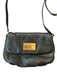 Marc Jacobs Black & Gold Leather Pebbled Magnetic Close Crossbody Bag Black & Gold / S