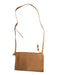 Tory Burch Tan & Gold Leather Zip Close Crossbody Bag Tan & Gold / S