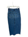 Reformation Size 25 Med Light Wash Cotton High Waist Slit Denim Maxi Skirt Med Light Wash / 25
