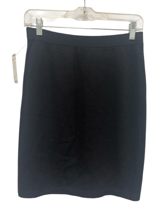 St. John Basics Size 6 Black No Fabric Tag Elastic Waistband Knit Pencil Skirt Black / 6