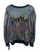 Queen of Sparkles Size L Black & Holographic Viscose Blend Slogan Sweater Black & Holographic / L