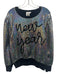 Queen of Sparkles Size L Black & Holographic Viscose Blend Slogan Sweater Black & Holographic / L