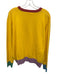 Queen of Sparkles Size L Yellow & Multi Acrylic Blend Knit Tinsel Detail Sweater Yellow & Multi / L