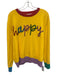 Queen of Sparkles Size L Yellow & Multi Acrylic Blend Knit Tinsel Detail Sweater Yellow & Multi / L
