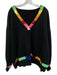 Queen of Sparkles Size Est L Black & Multi Cotton Blend Sequin Design Sweater Black & Multi / Est L
