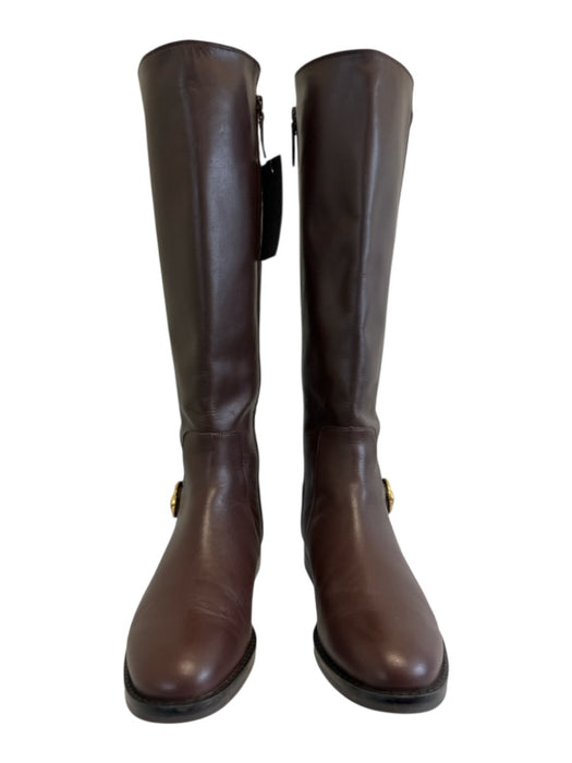 Cole Haan Shoe Size 8B Dark Brown Leather Upper Zip Up Stretch back Boots Dark Brown / 8B