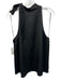 Theory Size XL Black Polyester Satin Sleeveless Tank Neck Tie Top Black / XL