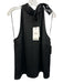Theory Size XL Black Polyester Satin Sleeveless Tank Neck Tie Top Black / XL
