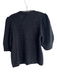 Rails Size M Black Wool Blend Button Up Speckled 1/2 Puff Sleeve Sweater Black / M