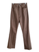 Hudson Size 25 Brown Cotton Blend Coated High Rise Button Fly Straight Jeans Brown / 25