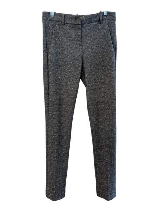 Theory Size 4 Gray Cotton Blend Woven Mid Rise Pockets Slacks Pants Gray / 4