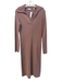 Vince Size S Mauve Wool & Cashmere V Neck Collared Long Sleeve Ribbed Knit Dress Mauve / S