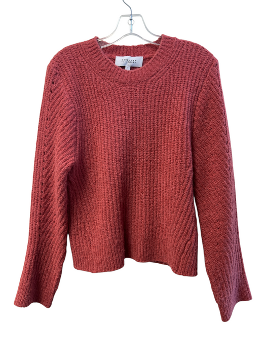 Derek Lam 10 Crosby Size S Red Acrylic & Alpaca Knit neck Long Sleeve Sweater Red / S
