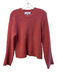 Derek Lam 10 Crosby Size S Red Acrylic & Alpaca Knit neck Long Sleeve Sweater Red / S