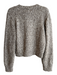 Frame Size M Brown & Cream Wool Blend Knit Button Front Long Sleeve Sweater Brown & Cream / M
