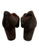 Bibi Lou Shoe Size 37 Brown Leather Suede Gold Horsebit Block Heel Pumps Brown / 37