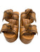 Alexandre Birman Shoe Size 37 Beige Brown Leather Block Heel Bow Detail Pumps Beige Brown / 37