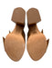Alexandre Birman Shoe Size 37 Beige Brown Leather Block Heel Bow Detail Pumps Beige Brown / 37