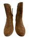 Joie Shoe Size 37 Brown Leather Suede Side Zip Block Heel Side Zip Booties Brown / 37