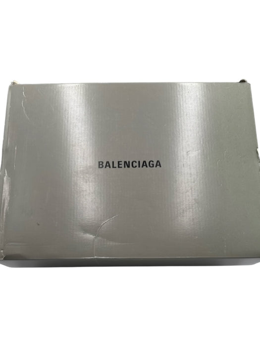 Balenciaga Shoe Size 34 White & Multi Poly Blend Platform Lace Up Logo Sneakers White & Multi / 34