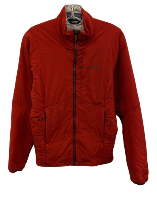Patagonia Size S Red Nylon Zip Front Long Sleeve Puff Jacket Red / S
