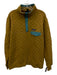 Patagonia Size L Brown Yellow Blue Nylon Pull Over Long Sleeve Quilted Jacket Brown Yellow Blue / L