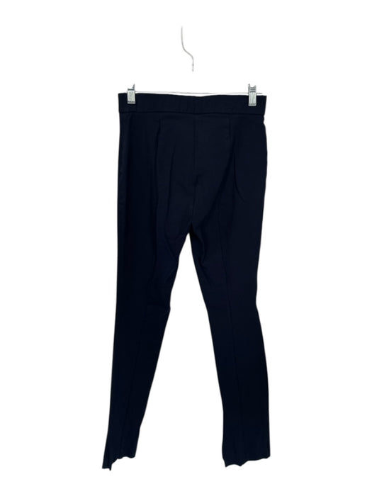 Theory Size 6 Navy Cotton Blend Ankle Slit Straight Leg Stretch Waist Pants Navy / 6