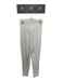 M.M. Lafleur Size 8 Cream Viscose Blend High Waist Ankle Slits Pants Cream / 8