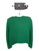 BA & SH Size M Kelly Green Cotton Blend Knit Gold Button Detail Pockets Sweater Kelly Green / M