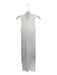 Milio Milano Size M/L Cream Viscose Blend High Neck Side Slit Maxi Ribbed Dress Cream / M/L