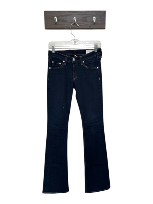 Rag & Bone Size 27 Dark Wash Cotton Denim Boot Cut Pockets Low Rise Jeans Dark Wash / 27