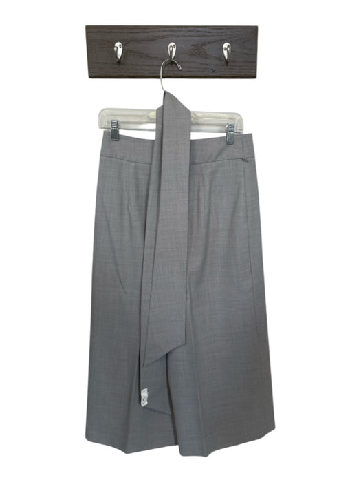 Club Monaco Size 6 Slate Polyester Blend Cropped Button & Zip Front Pants Slate / 6