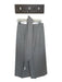 Club Monaco Size 6 Slate Polyester Blend Cropped Button & Zip Front Pants Slate / 6