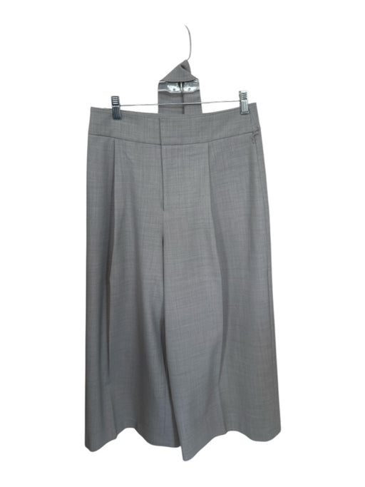 Club Monaco Size 6 Slate Polyester Blend Cropped Button & Zip Front Pants Slate / 6