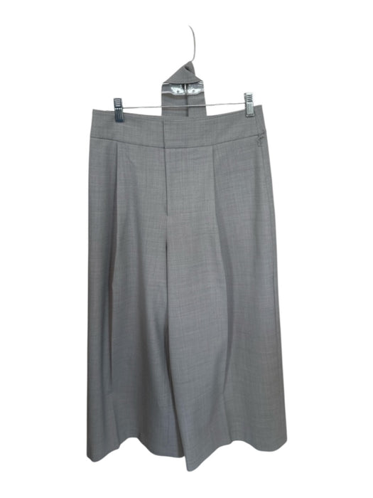 Club Monaco Size 6 Slate Polyester Blend Cropped Button & Zip Front Pants Slate / 6