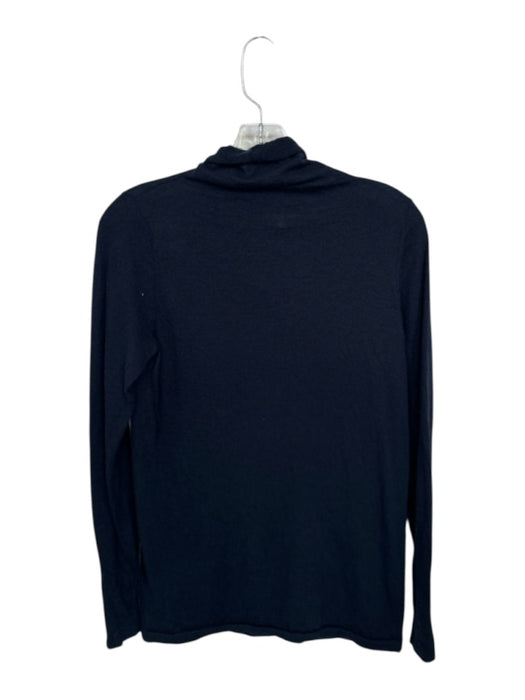 Ann Mashburn Size M Navy Cashmere Turtle Neck Sweater Navy / M